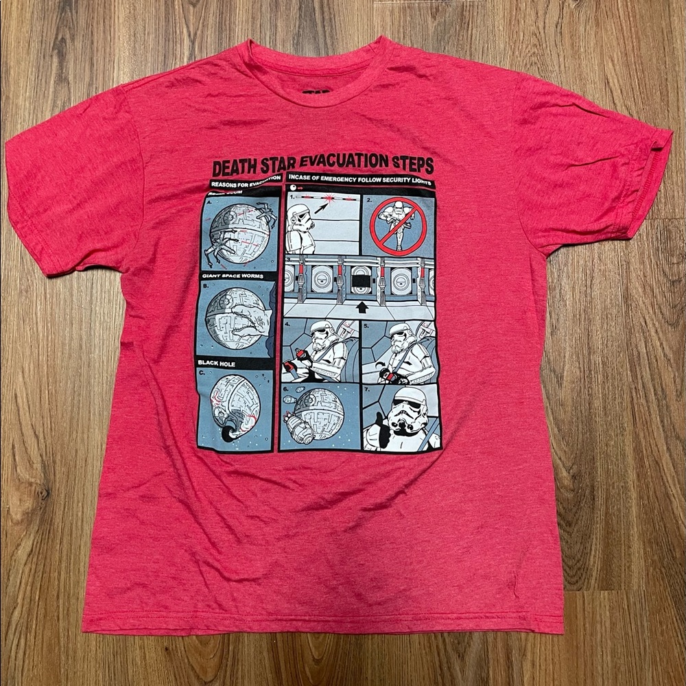 Star Wars Death Star Tee Size Large